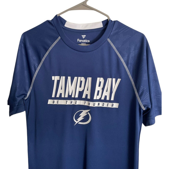 Tampa Bay Lightning Fanatics Shirt Navy Be The Thunder Men's Small Hockey - Picture 8 of 9